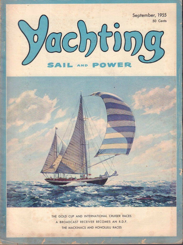 Yachting September 1955 Gold Cup, Honolulu, R.D.F. 042017nonDBE