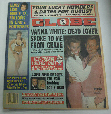 Globe Magazine Vanna White & Loni Anderson August 1986 081415R