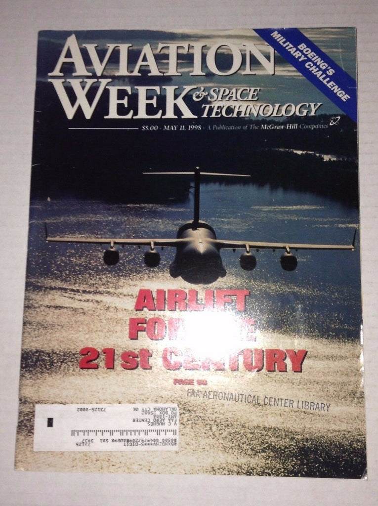 Aviation Week Magazine Airlift For 21st Century May 11, 1998 FAL 111716RH