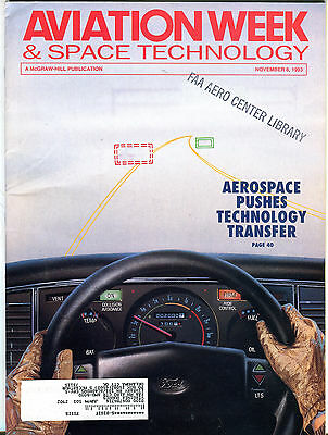 Aviation Week & Space Technology Magazine November 8 1993 EX FAA 031116jhe