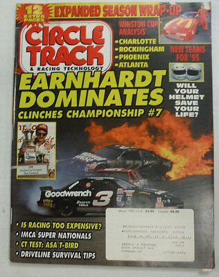 Circle Track Magazine Dale Earnhardt & Winston Cup March 1995 050815R