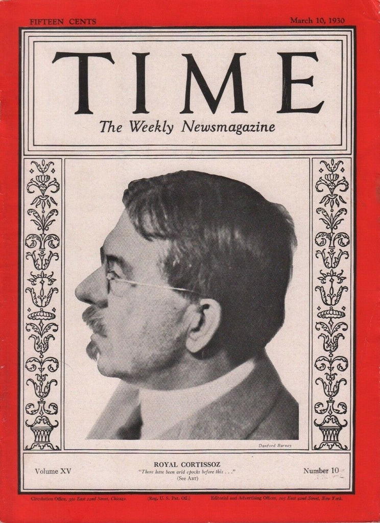Time Magazine March 20 1930 Royal Cortissoz 100518DBE