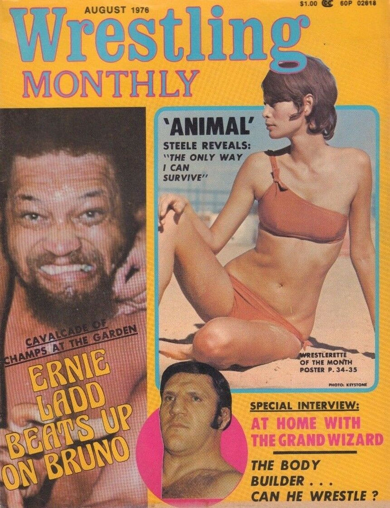 Wrestling Monthly August 1976 Animal Steele Bruno Sammartino 010519DBE