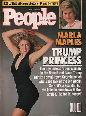 People Weekly March 5 1990 Marla Maples, Ivana Trump VG 012916DBE