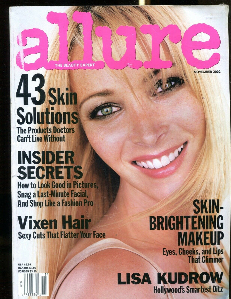Allure Magazine November 2002 Lisa Kudrow EX No ML 122916jhe