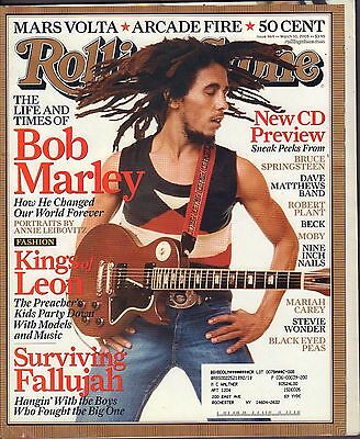 Rolling Stone March 10 2005 Bob Marley, Kings of Leon w/ML VG 082916DBE