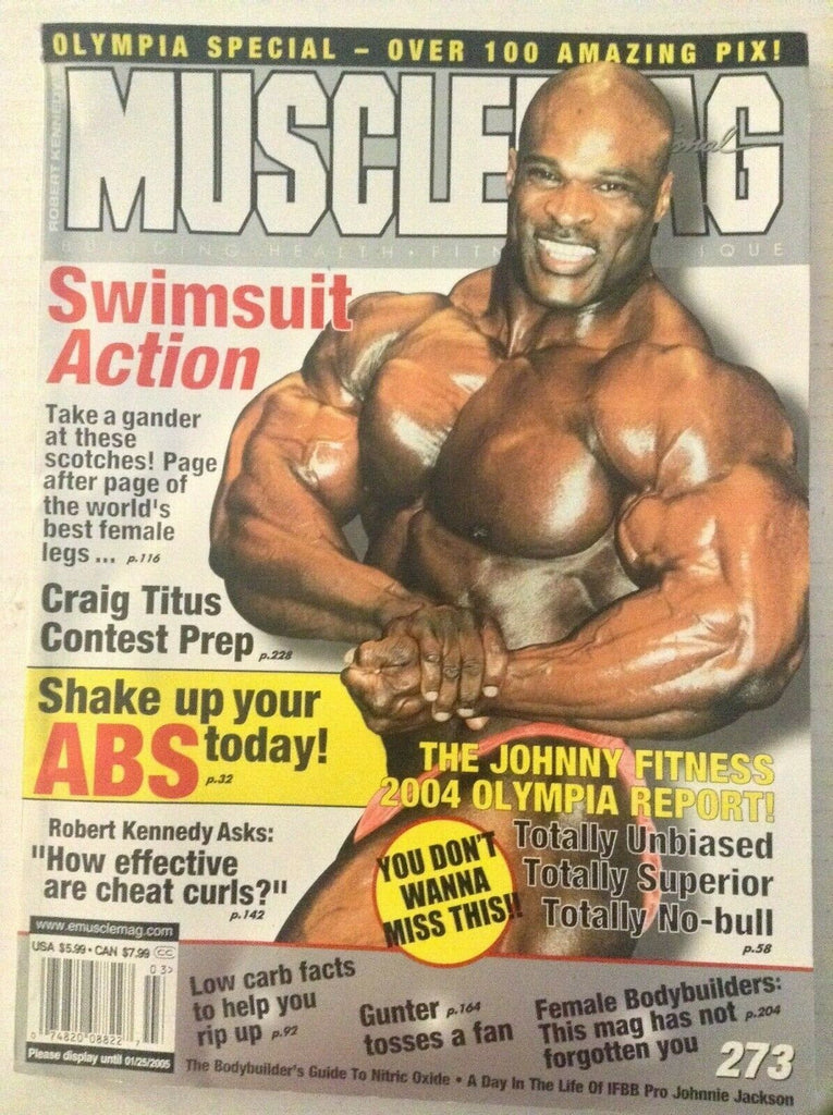 Musclemag Magazine Swimsuits Ronnie Coleman March 2005 040319nonrh