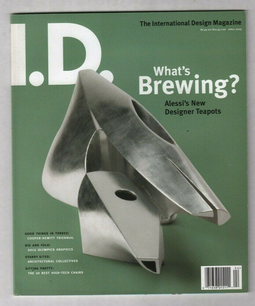 I.D. Design Magazine Alessi's New Designer Teapots April 2003 020520nonr
