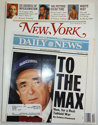 New York Magazine Tabloid War & Kevin Costner March 1991 011615R
