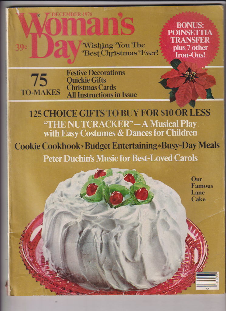 Woman's Day Mag Cookie Cookbook 125 Gifts December 1976 121919nonr