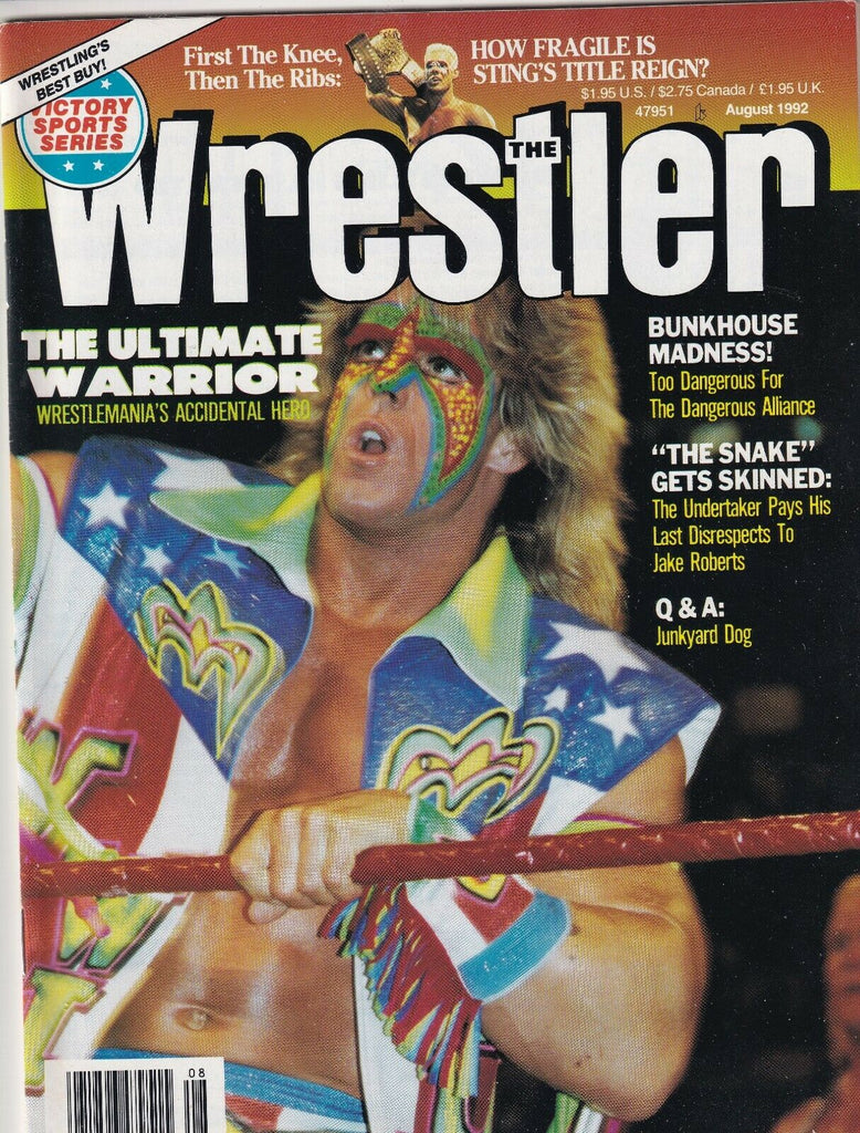 The Wrestler Ultimate Warrior Undertaker Junkyard Dog August 1992 062419nonr
