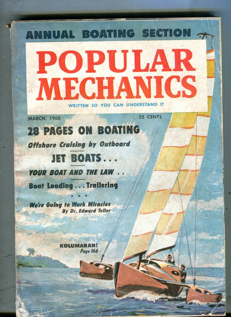 Popular Science Magazine March 1960 Boating Section Kolumaran 071017nonjhe