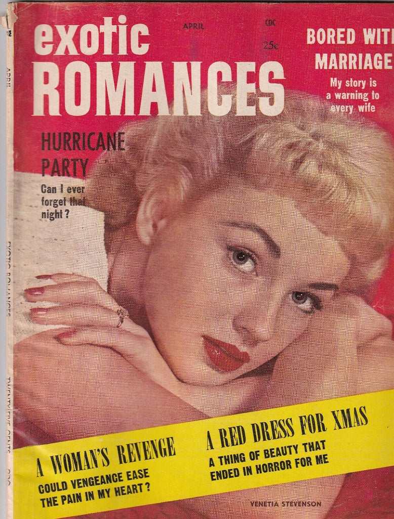 Exotic Romances Red Dress For Xmas April 1958 070819nonr