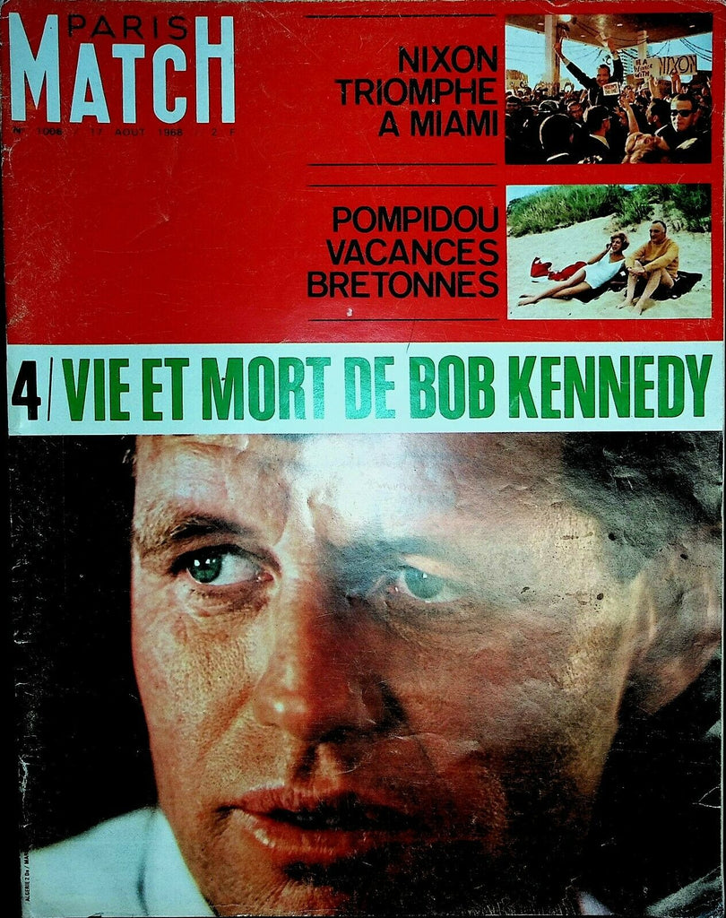 Paris Match Magazine August 17 1968 Bobby Kennedy Richard Nixon 030421ame2