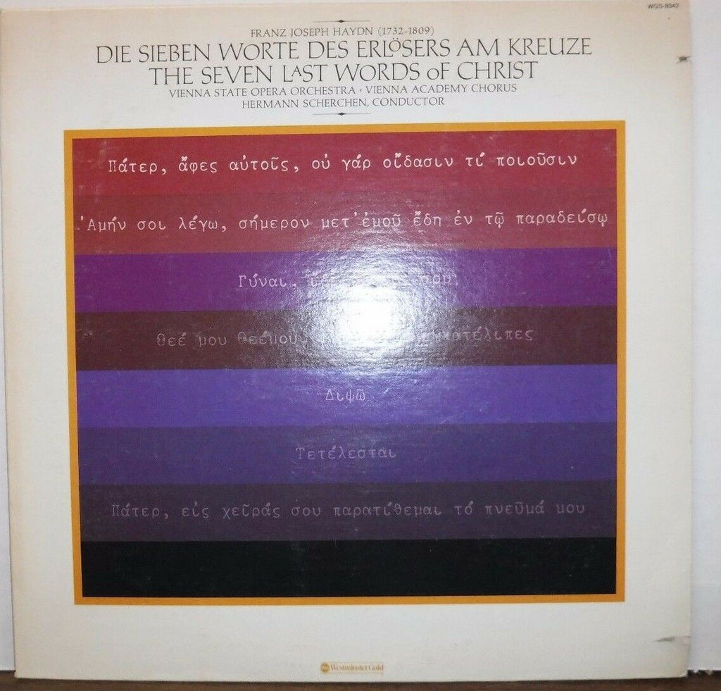 Franz Joseph Haydn The Seven Last Words of Christ 33RPM 100116LLE#2