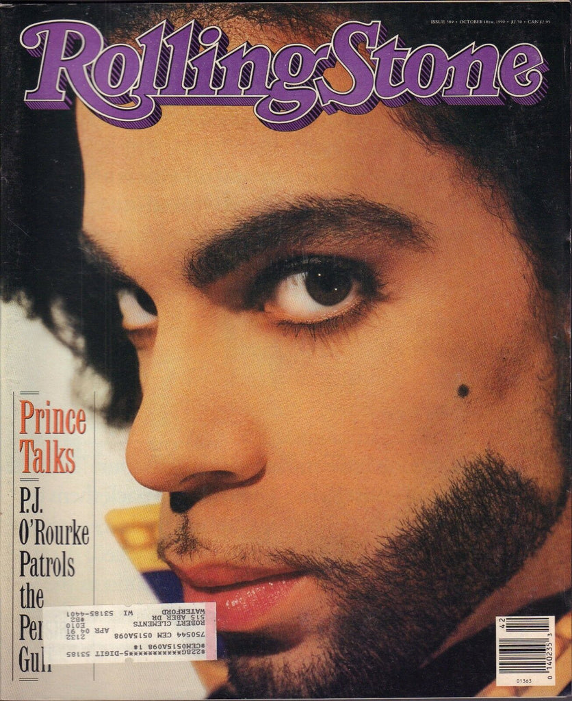 Rolling Stone October 18 1990 Prince, P.J. O'Rourke w/ML 122616DBE