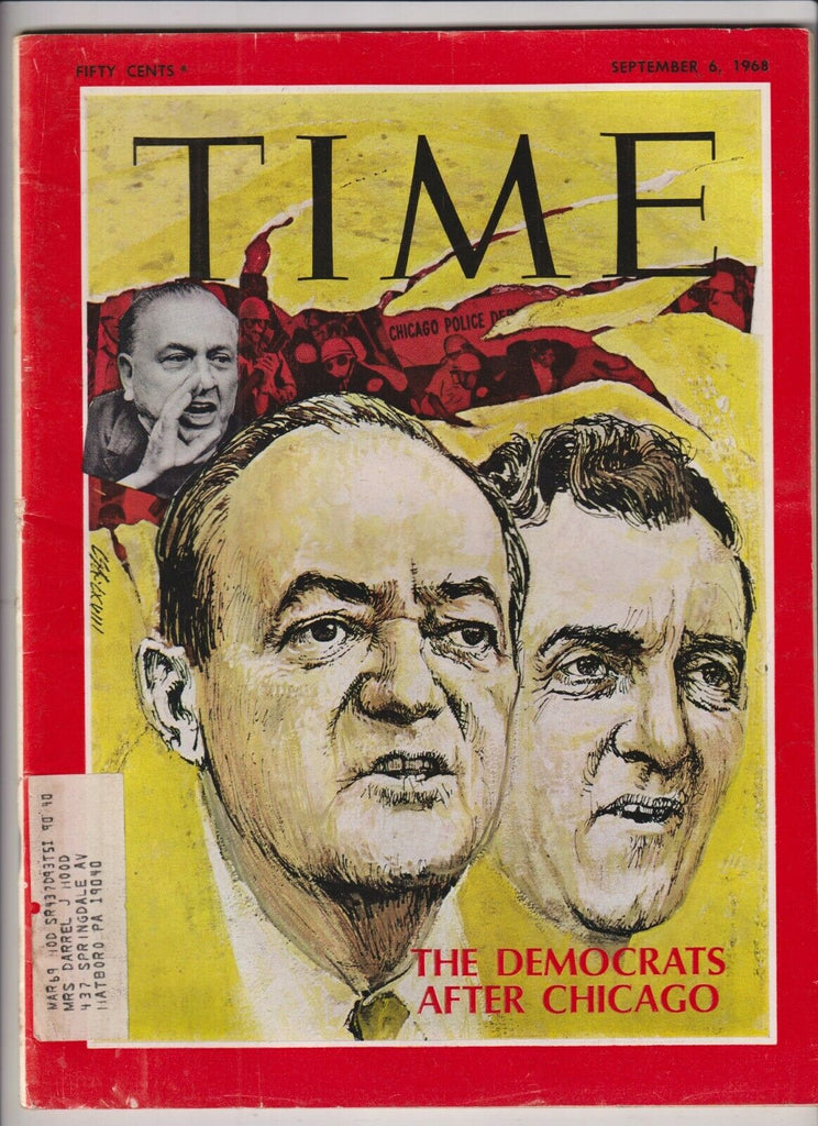 Time Magazine Democrats After Chicago September 6, 1968 110619nonr