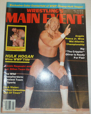 Wrestling's Main Event Magazine Hulk Hogan & Kendo Nagasaki May 1984 120614R