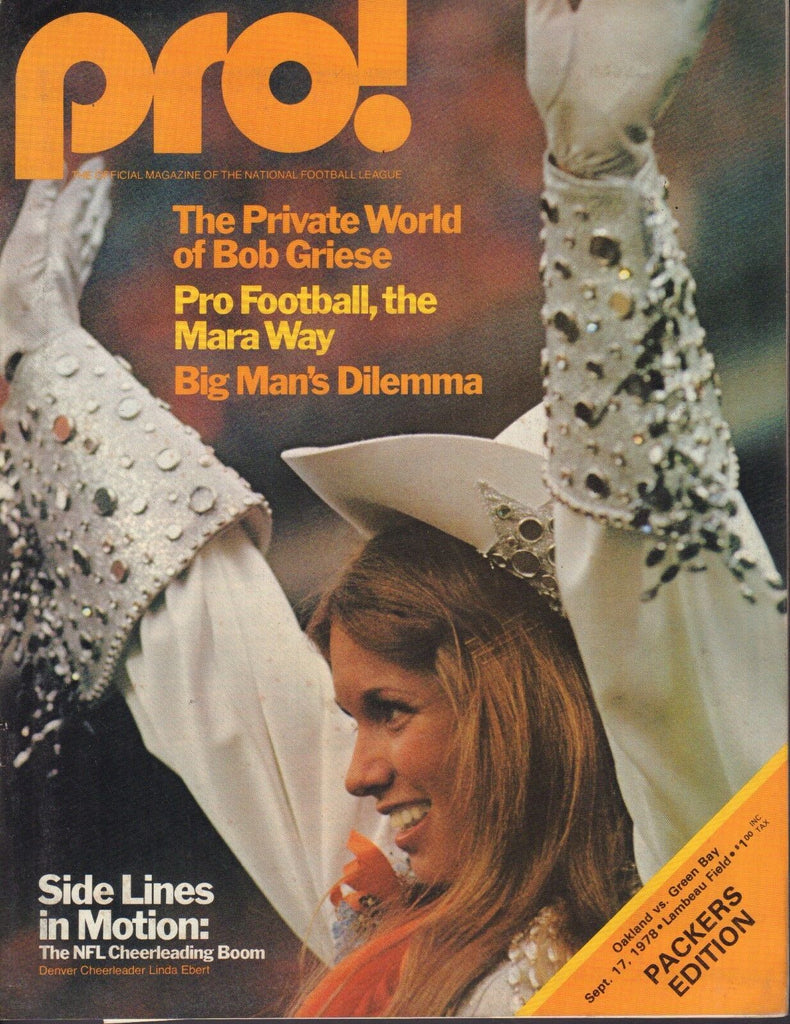 Pro! Magazine September 17 1978 Raiders vs. Packers 101217nonjhe