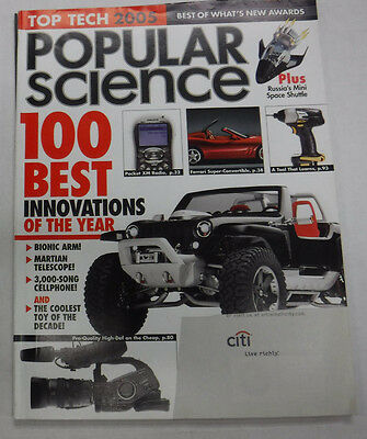Popular Science Magazine 100 Best Innovations Of The Year December 2005 072815R