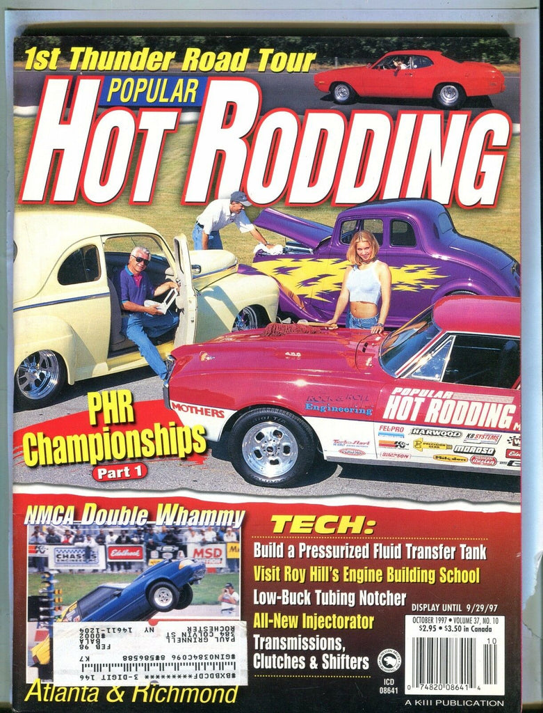 Popular Hot Rodding Magazine October 1997 Roy Hill EX w/ML 031717nonjhe