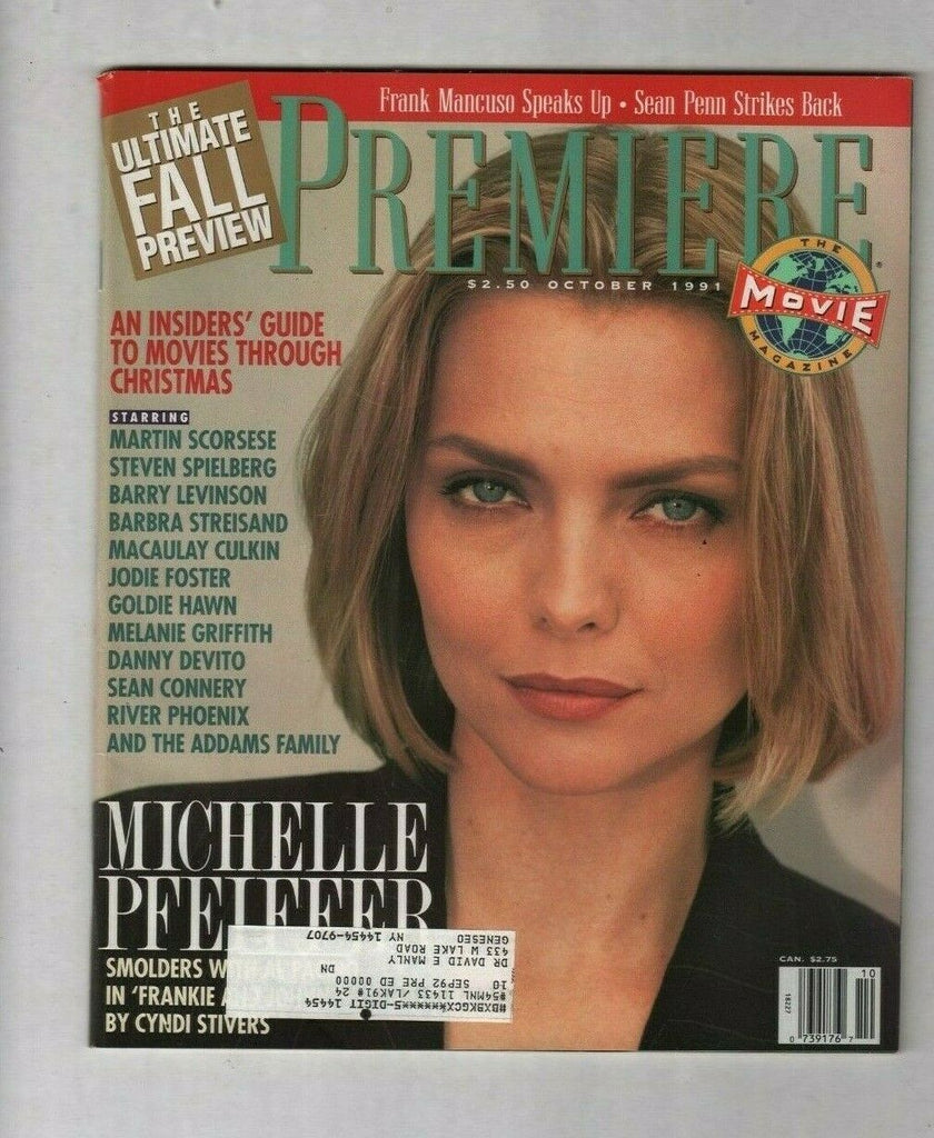 Premiere Mag Michelle Pfeiffer Steven Spielberg October 1991 012920nonr