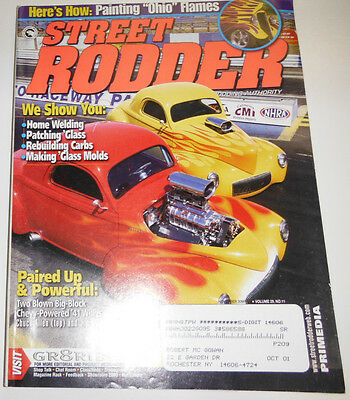 Street Rodder Magazine Home Welding & Painting Ohio Flames November 2000 082114R