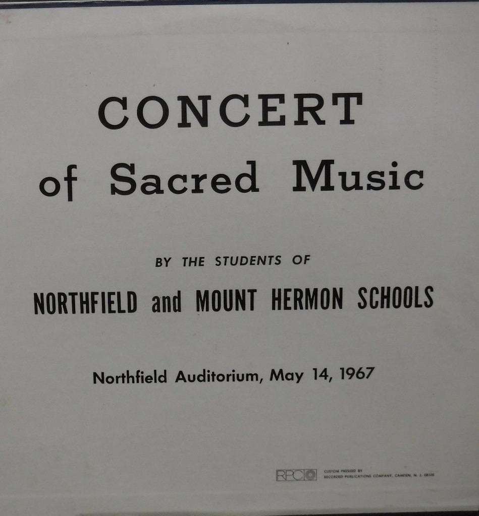 Concert of Sacred Music Northfield and Mount Hermon Schools 1967 121016LLE