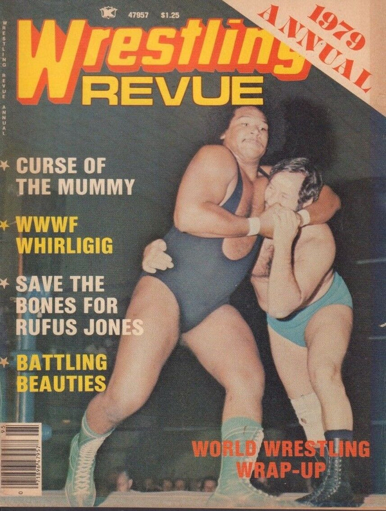Wrestling Revue Annual 1979 Rufus Jones Bob Backlund 010519DBE
