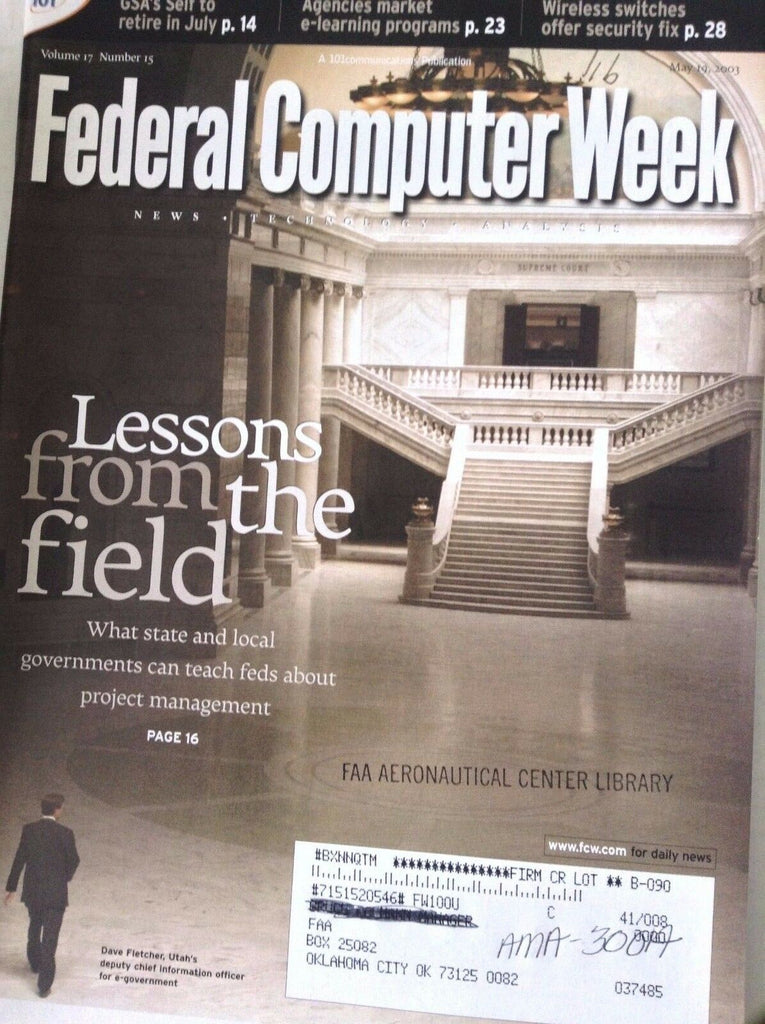Federal Computer Week Magazine Lessons From The Field May 19, 2003 082817nonrh2