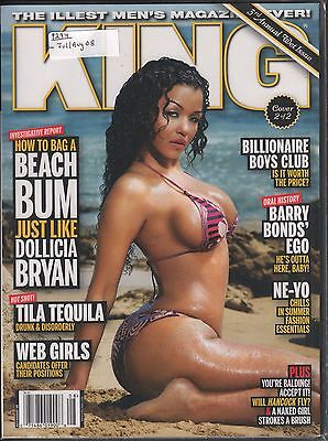 King July / August 2008 Cover 2 of 2 Dollicia Bryan, Tila Tequila VG 021216DBE