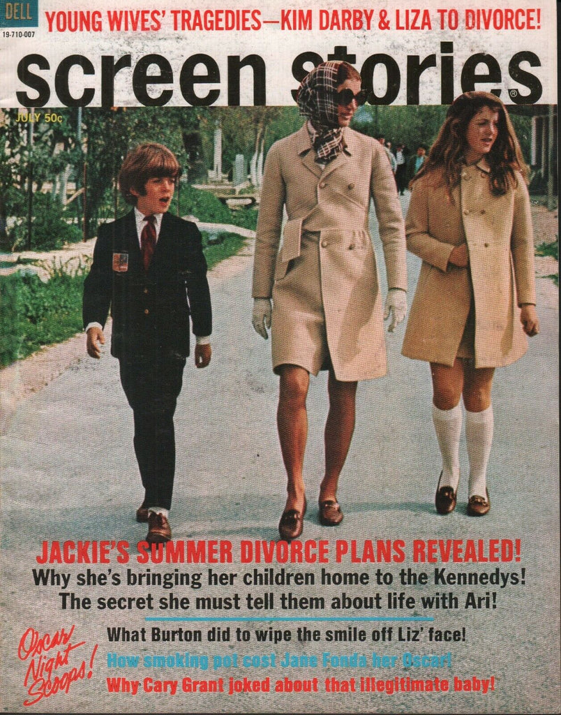 Screen Stories July 1970 Jackie Kennedy Onassis Elizabeth Taylor 070119AME