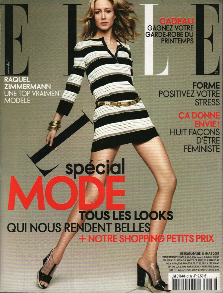 Elle French Fashion Magazine March 5 2007 Raquel Zimmermann 091420ame