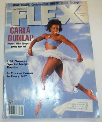 Flex Magazine Carla Dunlap Miss Olympia January 1986 120314R