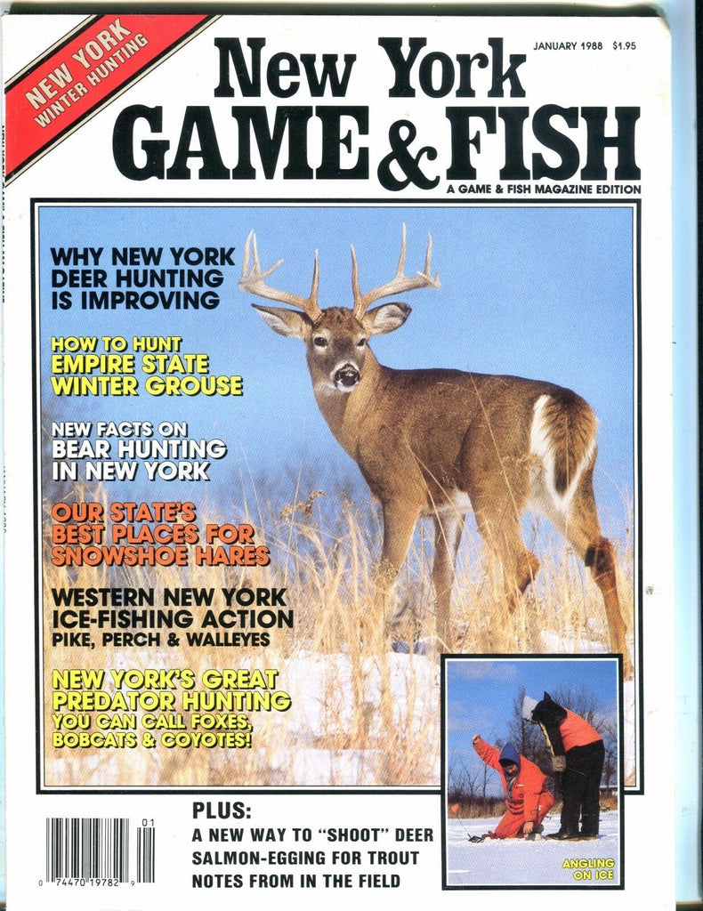 New York Game & Fish Magazine January 1988 EX No ML 050917nonjhe