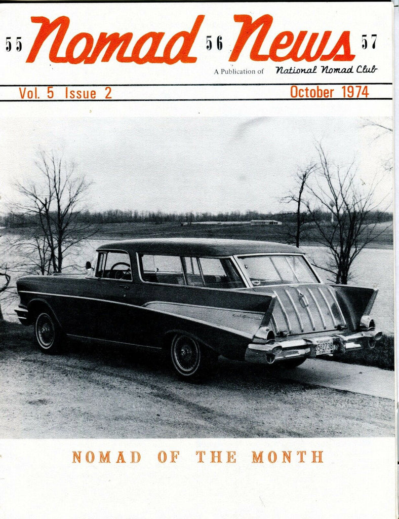 Nomad News Magazine October 1974 1957 Chevrolet EX 040617nonjhe
