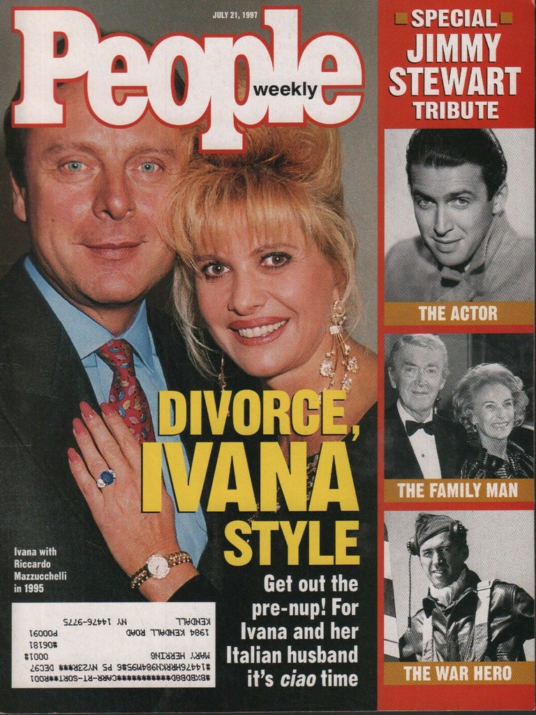 people Weekly July 21 1997 Ivana Trump Jimmy Stewart 050918DBE