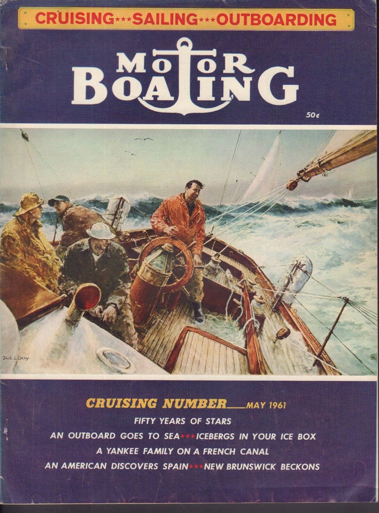 Motor Boating May 1961 Icebergs, Yankee Family, Brunswick 042017nonDBE