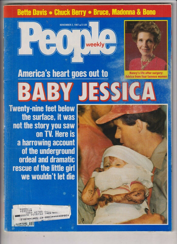 People Mag Bette Davis Chuck Berry Madonn & Bono November 2, 1987 032920nonrh