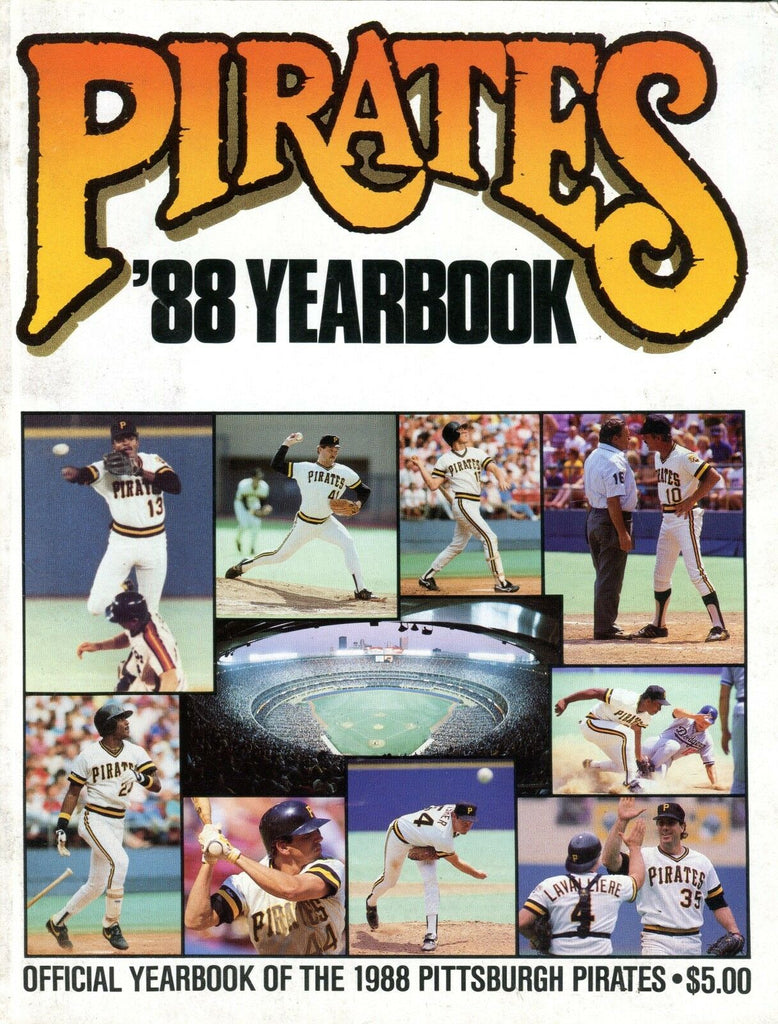 1988 Pittsburgh Pirates Yearbook EX 092016jhe