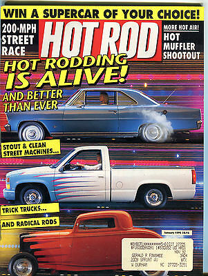 Hot Rod Magazine January 1992 Hot Rodding Is Alive! EX 021516jhe