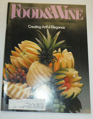 Food & Wine Magazine Creating Artful Elegance August 1982 100814R