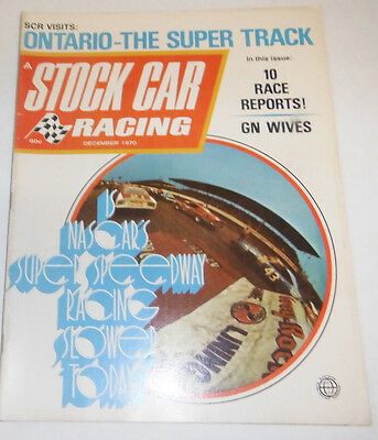Stock Car Racing Magazine Nascar Super Speedsway December 1970 NO ML 072014R