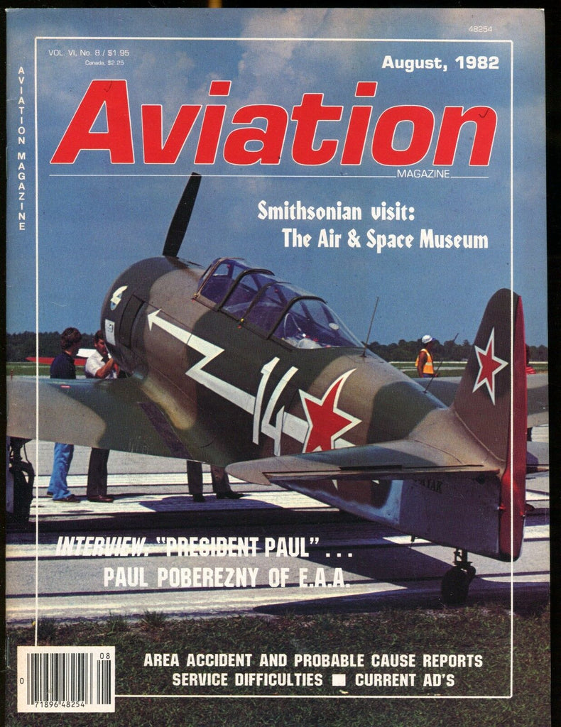 Aviation Magazine August 1982 Smithsonian EX NO ML 012717jhe