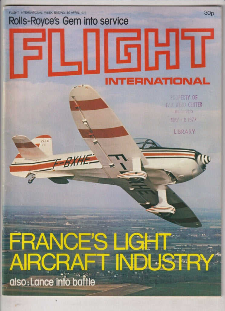 Flight International Mag France & Rolls-Royce's April 30, 1977 022120nonr