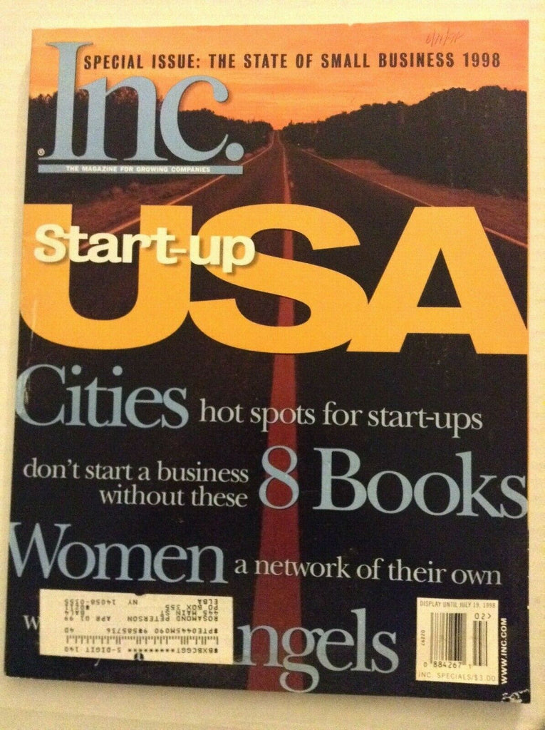 Inc. Magazine Start Up USA Hot Spots For Start Ups July 1998 092319nonrh