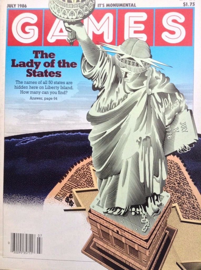 Games Magazine Lady Liberty Of The United States July 1986 092217nonrh