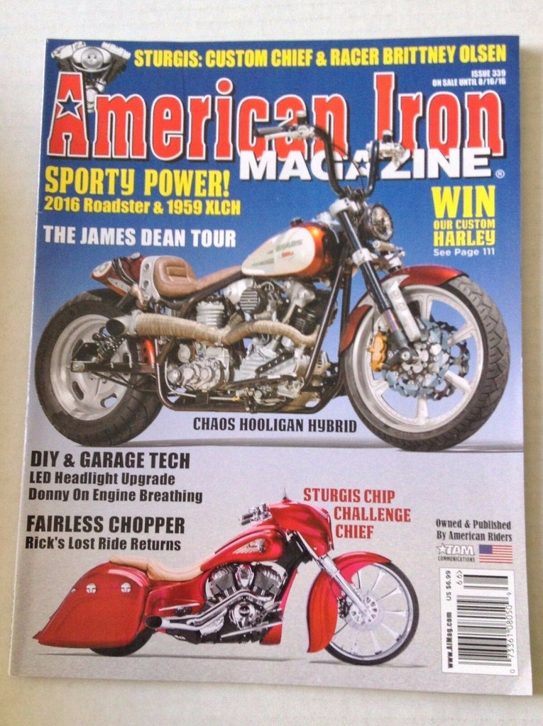 American Iron Magazine Chaos Hooligan Hybrid August 16, 2016 030217NONRH
