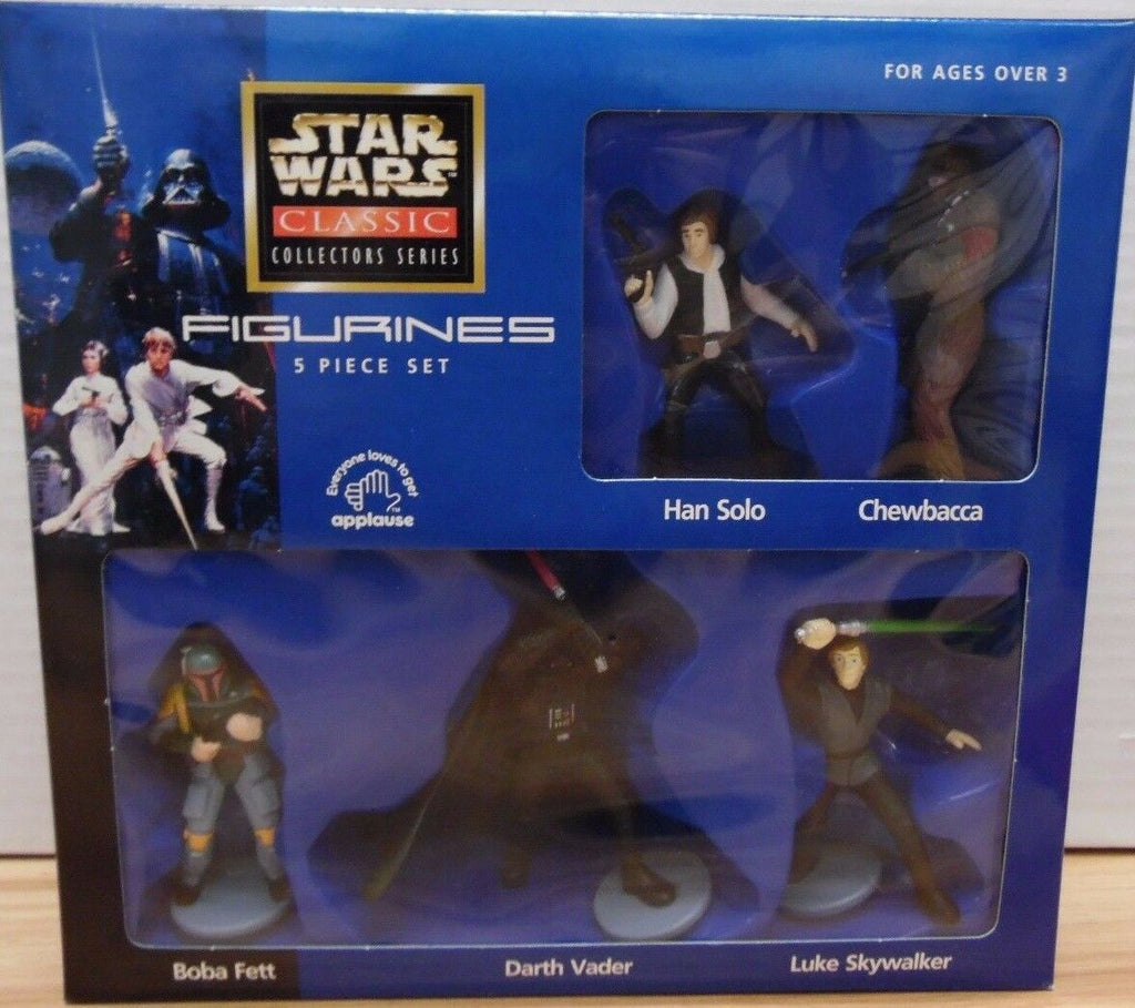 Star Wars Classic Figurines 5 Piece Set Fett Vader Skywalker 112217DBSW6
