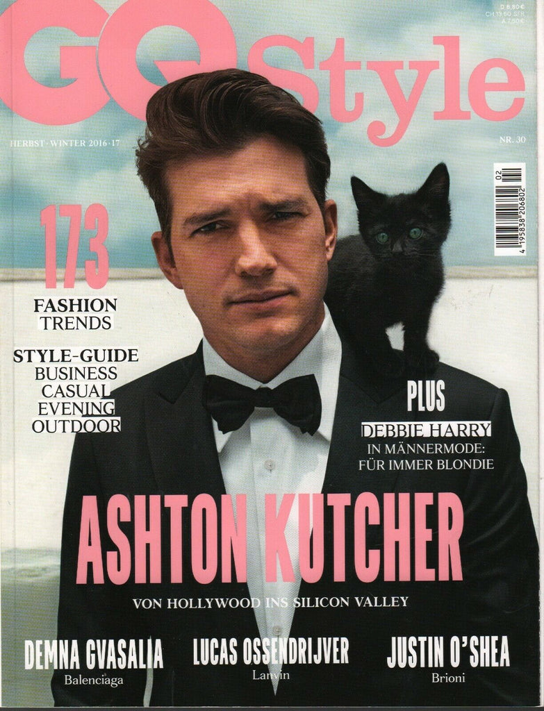 GQ Style German Winter 2016 Ashton Kutcher Debbie Harry Justin O'Shea 022420AME